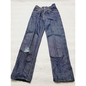 Vintage 70s Farah Non Iron Knees Patch Cowboy Jeans Kids Sz 10 Made In USA